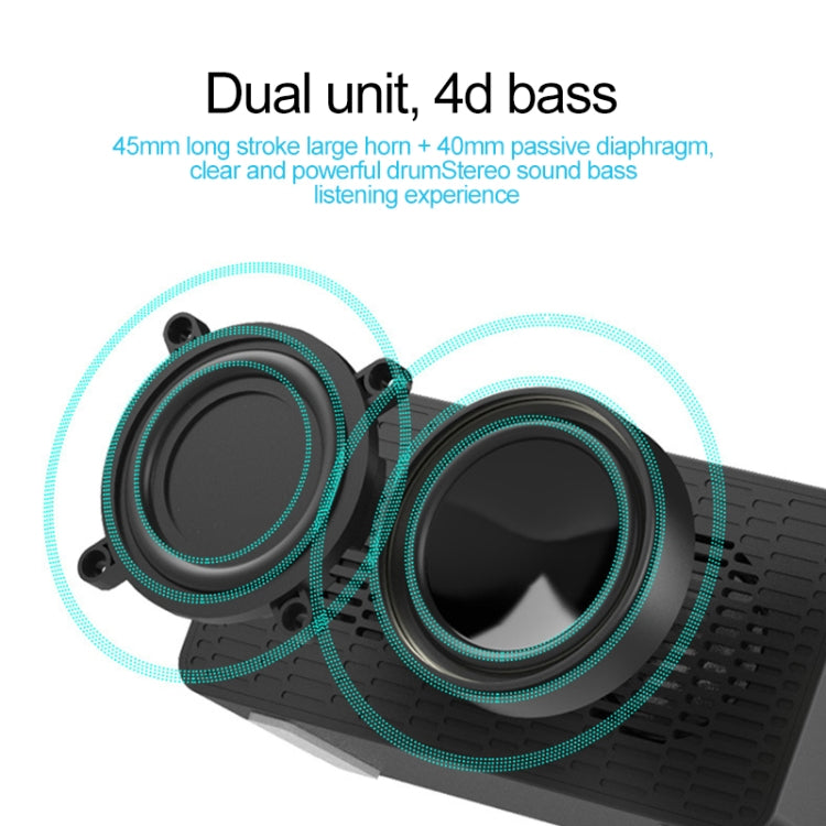 AEC BT506 Speaker with Mirror, LED Clock Display, Dual Alarm Clock, Snooze, HD Hands-free Calling, HiFi Stereo(Black) - Desktop Speaker by AEC | Online Shopping South Africa | PMC Jewellery | Buy Now Pay Later Mobicred