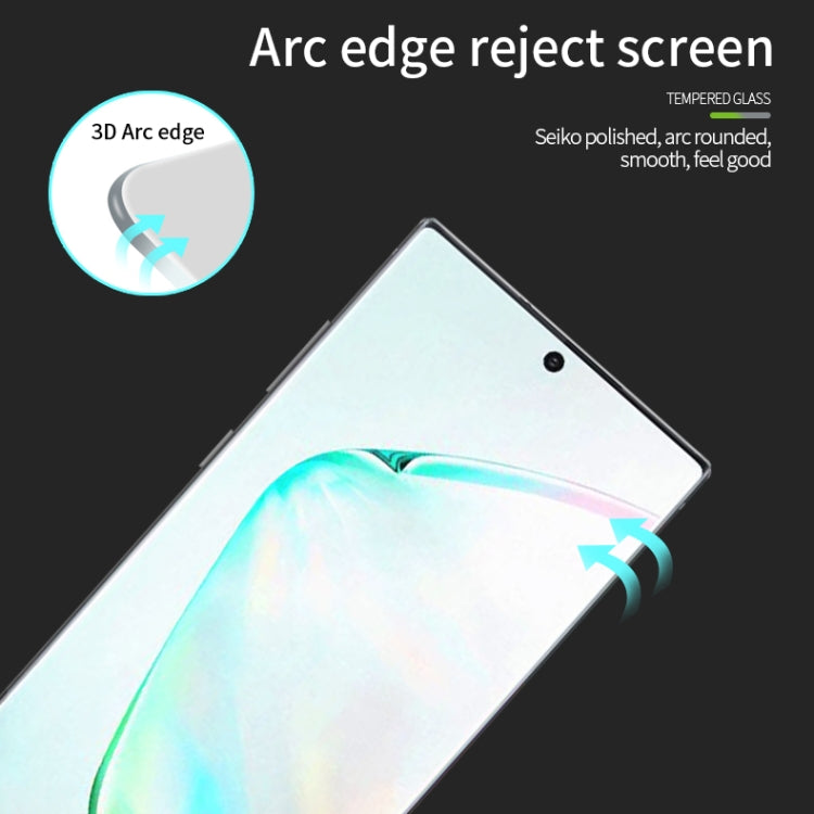 MOFI 9H 3D Explosion Proof Thermal Bending Full Screen Covered With Tempered Glass Film for Galaxy note10+(Black) - Galaxy Tempered Glass by MOFI | Online Shopping South Africa | PMC Jewellery | Buy Now Pay Later Mobicred