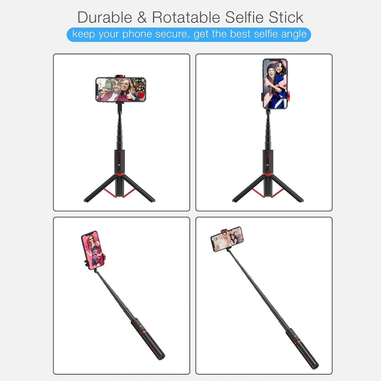 M18 Portable Selfie Stick Remote Control Mobile Phone Holder(White) - Selfie Sticks by PMC Jewellery | Online Shopping South Africa | PMC Jewellery | Buy Now Pay Later Mobicred
