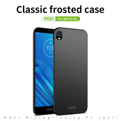 MOFI Frosted PC Ultra-thin Hard Case for Motorola Moto E6(Black) - Motorola Cases by MOFI | Online Shopping South Africa | PMC Jewellery