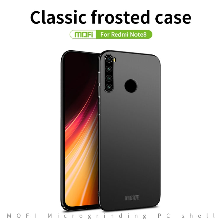 For Xiaomi RedMi Note8 MOFI Frosted PC Ultra-thin Hard Case(Black) - Xiaomi Cases by MOFI | Online Shopping South Africa | PMC Jewellery