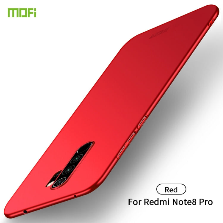 For Xiaomi RedMi Note8 Pro MOFI Frosted PC Ultra-thin Hard Case(Red) - Xiaomi Cases by MOFI | Online Shopping South Africa | PMC Jewellery