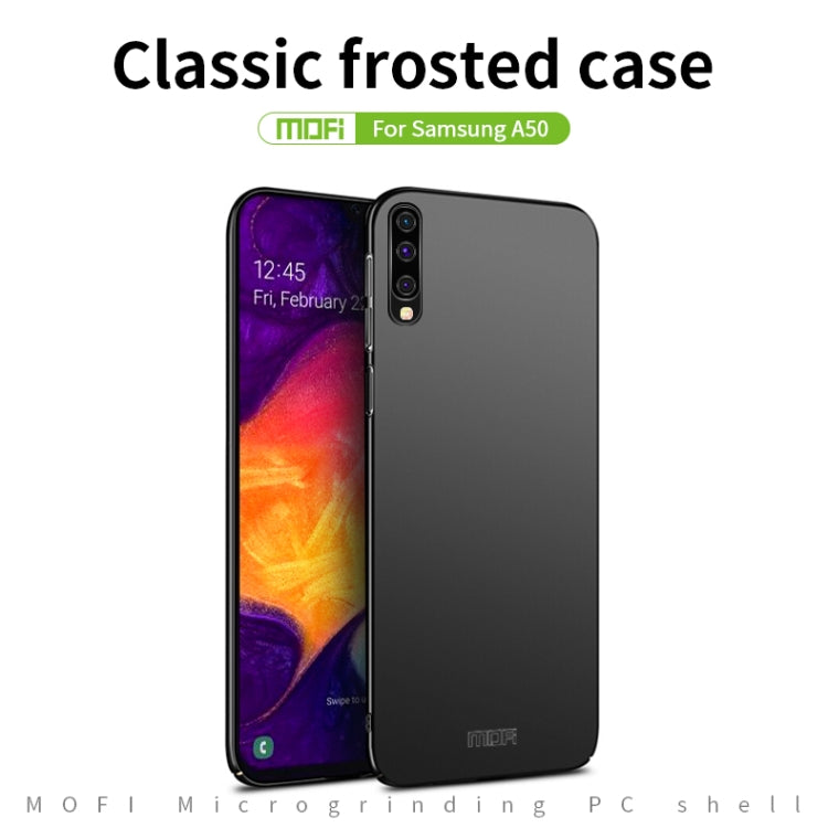 For Galaxy A50 MOFI Frosted PC Ultra-thin Hard Case(Black) - Galaxy Phone Cases by MOFI | Online Shopping South Africa | PMC TechLife