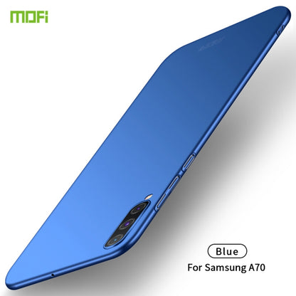 For Galaxy A70 MOFI Frosted PC Ultra-thin Hard Case(Blue) - Galaxy Phone Cases by MOFI | Online Shopping South Africa | PMC Jewellery