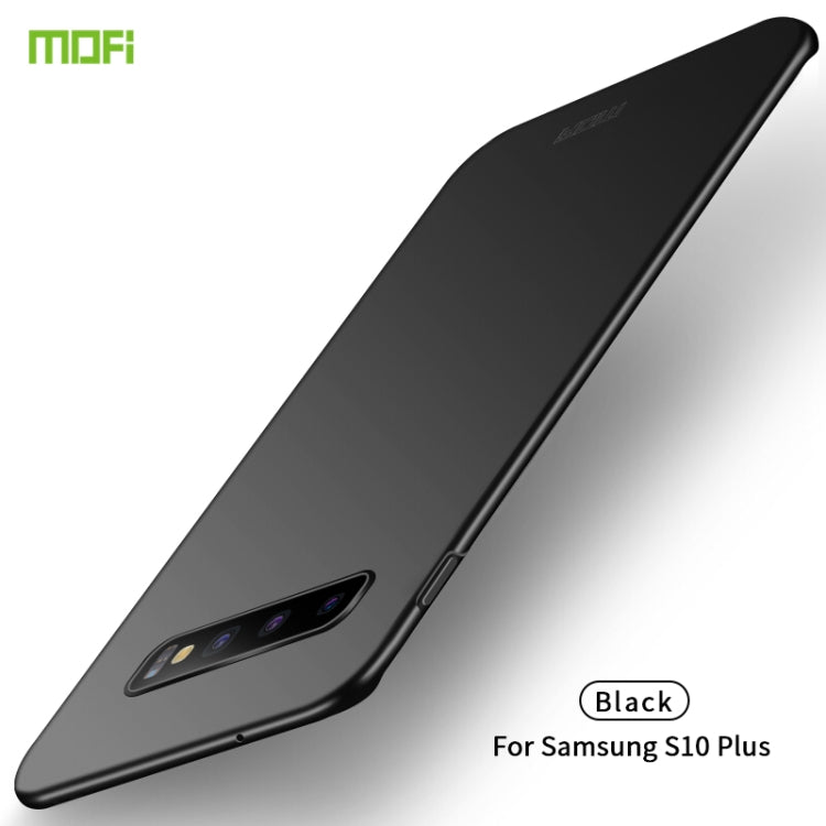 For Galaxy S10+ MOFI Frosted PC Ultra-thin Hard Case(Black) - Galaxy Phone Cases by MOFI | Online Shopping South Africa | PMC TechLife