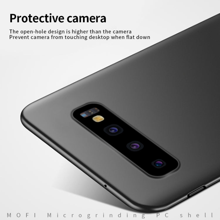 For Galaxy S10+ MOFI Frosted PC Ultra-thin Hard Case(Black) - Galaxy Phone Cases by MOFI | Online Shopping South Africa | PMC TechLife