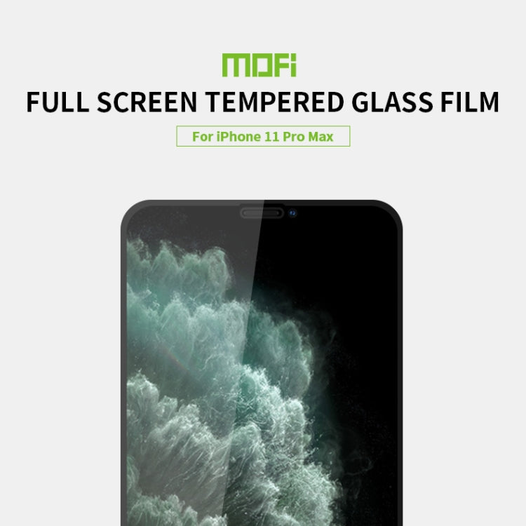 For iPhone 11 Pro Max   MOFI 9H 2.5D Full Screen Tempered Glass Film(White) - iPhone 11 Pro Max Tempered Glass by MOFI | Online Shopping South Africa | PMC Jewellery