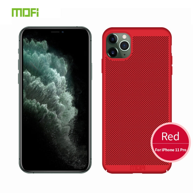 For iPhone 11 Pro MOFI Breathable PC Ultra-thin All-inclusive Protective Case(Red) - iPhone 11 Pro Cases by MOFI | Online Shopping South Africa | PMC Jewellery