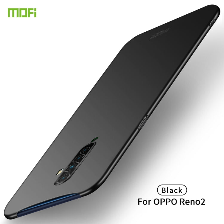 For OPPO Reno2 MOFI Frosted PC Ultra-thin Hard Case(Black) - OPPO Cases by MOFI | Online Shopping South Africa | PMC Jewellery