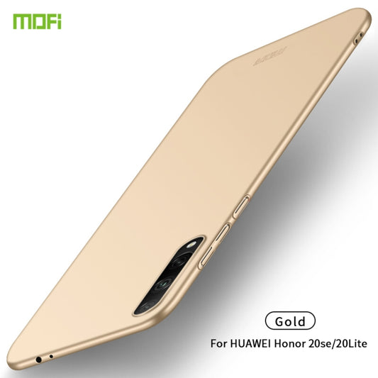 For Huawei Honor 20 Lite MOFI Frosted PC Ultra-thin Hard Case(Gold) - Honor Cases by MOFI | Online Shopping South Africa | PMC Jewellery