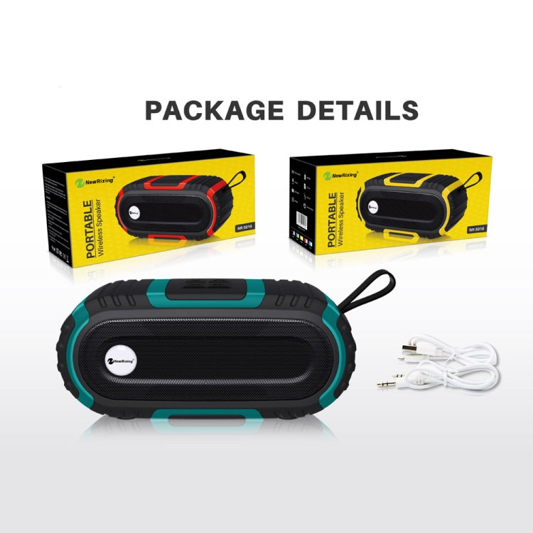 New Rixing NR5016 Wireless Portable Bluetooth Speaker Stereo Sound 10W System Music Subwoofer Column, Support TF Card, FM(Yellow) - Desktop Speaker by NewRixing | Online Shopping South Africa | PMC Jewellery | Buy Now Pay Later Mobicred