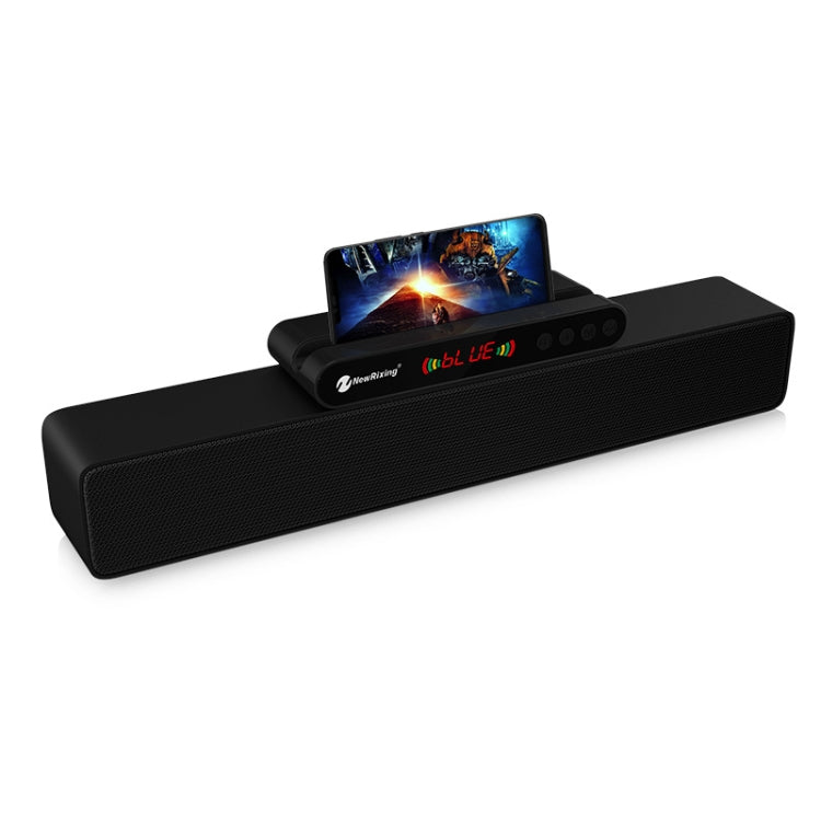 Newrixing NR-5017 LED Bluetooth Portable Speaker TWS Connection Loudspeaker Sound System 10W Stereo Surround Speaker(Black) - Desktop Speaker by NewRixing | Online Shopping South Africa | PMC Jewellery | Buy Now Pay Later Mobicred