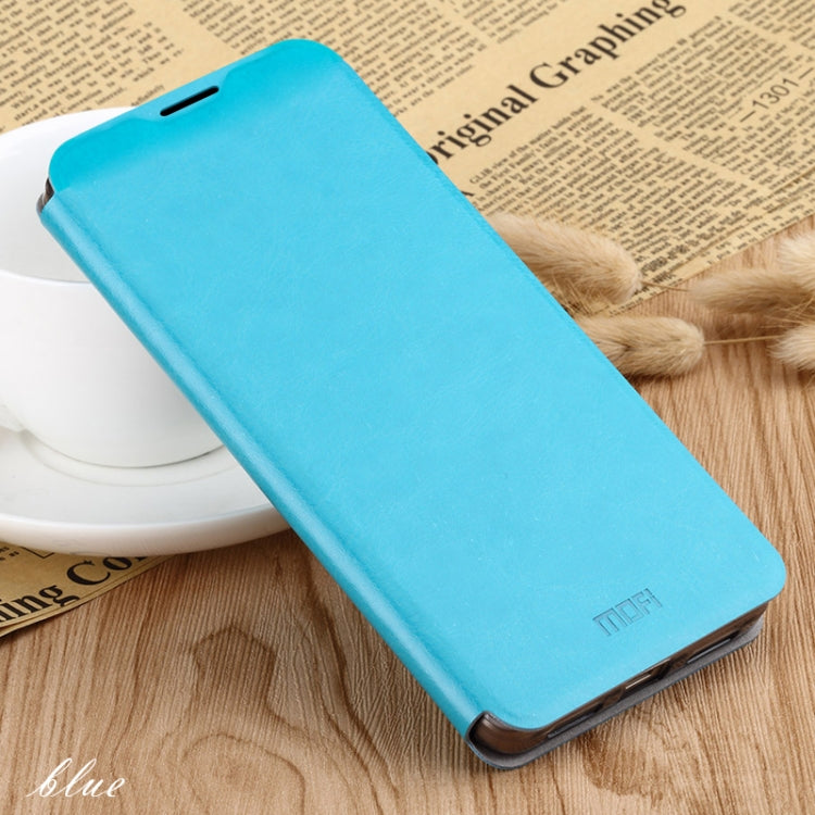 For Xiaomi Mi CC9 Pro / Mi Note10 / Mi Note10 Pro MOFI Rui Series Classical Leather Flip Leather Case With Bracket Embedded Steel Plate All-inclusive(Blue) - Xiaomi Cases by MOFI | Online Shopping South Africa | PMC Jewellery