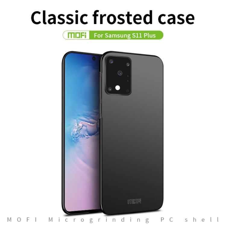 For Galaxy S20 Ultra MOFI Frosted PC Ultra-thin Hard Case(Gold) - Galaxy Phone Cases by MOFI | Online Shopping South Africa | PMC TechLife