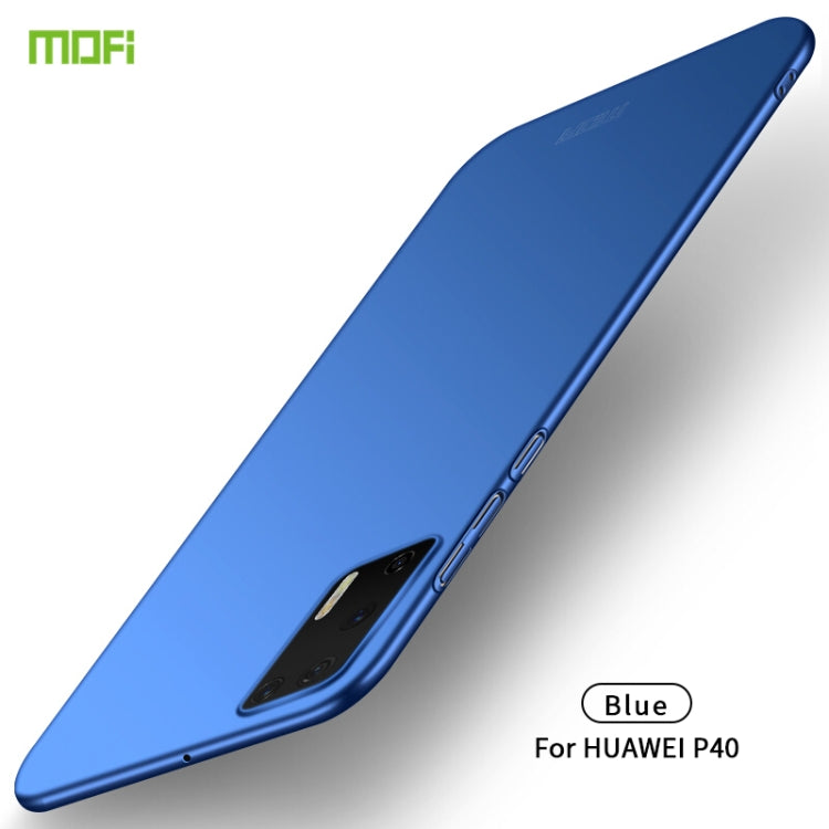 For Huawei P40 MOFI Frosted PC Ultra-thin Hard Case(Blue) - Huawei Cases by MOFI | Online Shopping South Africa | PMC TechLife