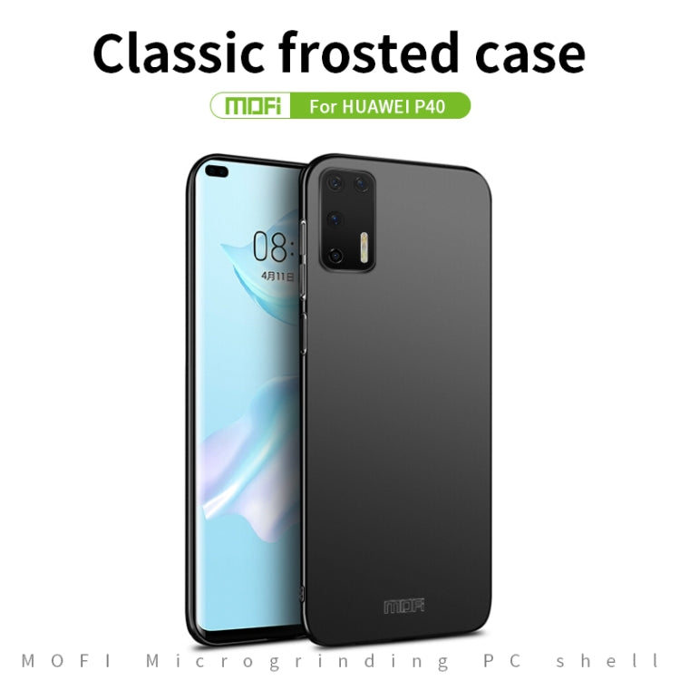 For Huawei P40 MOFI Frosted PC Ultra-thin Hard Case(Blue) - Huawei Cases by MOFI | Online Shopping South Africa | PMC TechLife