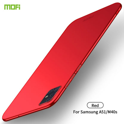 For Galaxy A51 MOFI Frosted PC Ultra-thin Hard Case(Red) - Galaxy Phone Cases by MOFI | Online Shopping South Africa | PMC Jewellery