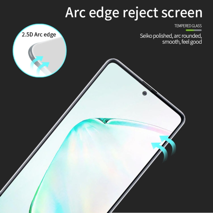 For Galaxy A81 / Note 10 Lite MOFI 9H 2.5D Full Screen Tempered Glass Film(Black) - Galaxy Tempered Glass by MOFI | Online Shopping South Africa | PMC Jewellery