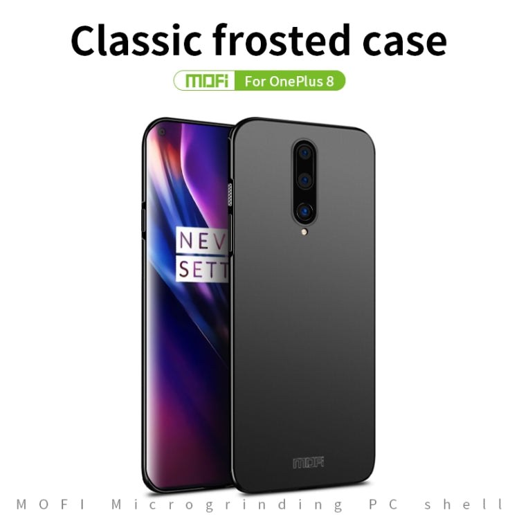 For  OnePlus 8 MOFI Frosted PC Ultra-thin Hard Case(Red) - OnePlus Cases by MOFI | Online Shopping South Africa | PMC Jewellery