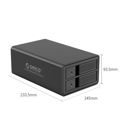 ORICO 9528U3 3.5-Inch External Hard Drive Enclosure(Black) - HDD Enclosure by ORICO | Online Shopping South Africa | PMC Jewellery | Buy Now Pay Later Mobicred