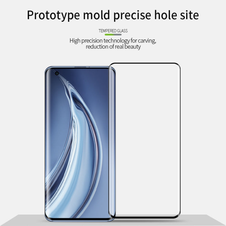 For Xiaomi Mi 10 Pro MOFI 9H 3D Explosion Proof Thermal Bending Full Screen Covered With Tempered Glass Film(Black) -  by MOFI | Online Shopping South Africa | PMC Jewellery