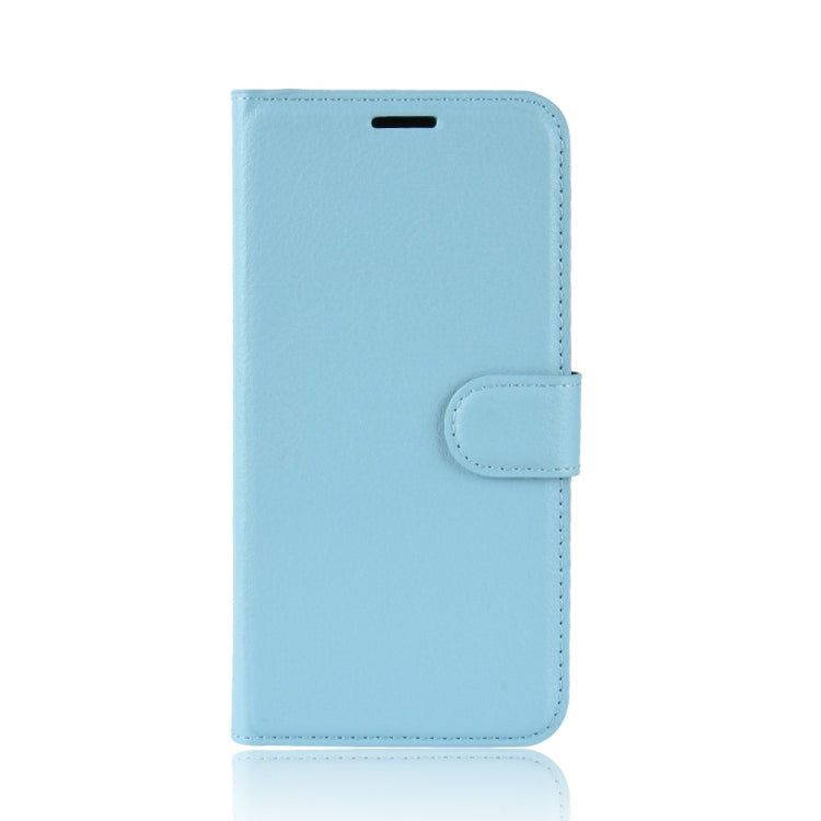 For OPPO Realme C3 (3 Cameras) Litchi Texture Horizontal Flip Protective Case with Holder & Card Slots & Wallet(Blue) - Realme Cases by PMC Jewellery | Online Shopping South Africa | PMC Jewellery | Buy Now Pay Later Mobicred