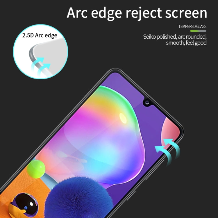 For Galaxy A31 MOFI 9H 2.5D Full Screen Tempered Glass Film(Black) - Galaxy Tempered Glass by MOFI | Online Shopping South Africa | PMC Jewellery