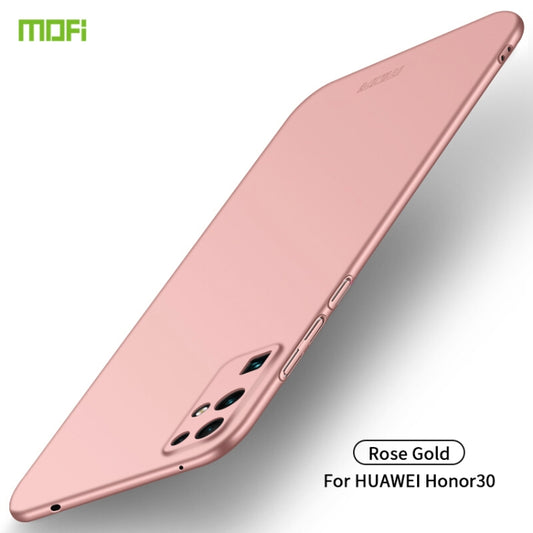 For Huawei Honor 30 MOFI Frosted PC Ultra-thin Hard Case(Rose gold) - Honor Cases by MOFI | Online Shopping South Africa | PMC Jewellery