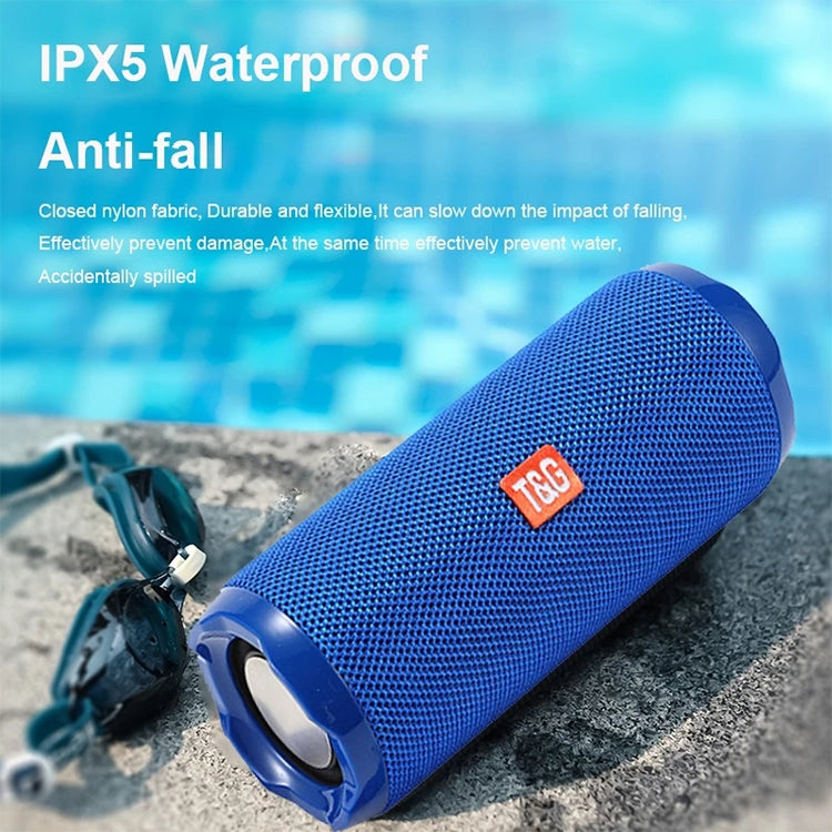 T&G TG191 10W Waterproof Bluetooth Speaker Stereo Double Diaphragm Subwoofer Portable Audio FM Radio(Gray) - Waterproof Speaker by T&G | Online Shopping South Africa | PMC Jewellery | Buy Now Pay Later Mobicred