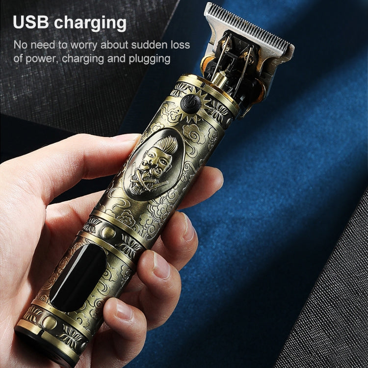 VGR V-228 5W USB Retro Engraving Hair Clipper with LED Digital Display (Silver) - free shipping - PMC TechLife - Order now!