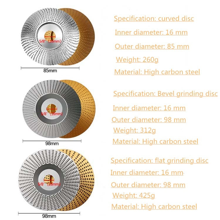 Woodworking Sanding Thorn Disk Angle Grinder Thorn Disk Plastic Grinding Disk Polishing Disk, Style:Bevel(Gold) - Abrasive Tools & Accessories by PMC TechLife | Online Shopping South Africa | PMC TechLife | Buy Now Pay Later Mobicred