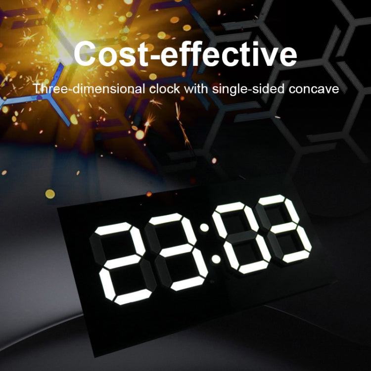 Creative Wall Clock Alarm Clock Simple Remote Control Perpetual Calendar Electronic Clock US Plug, Style:Single-sided Remote Control(Red Font) - Wall Clock by PMc TechLife | Online Shopping South Africa | PMc TechLife | Buy Now Pay Later Mobicred