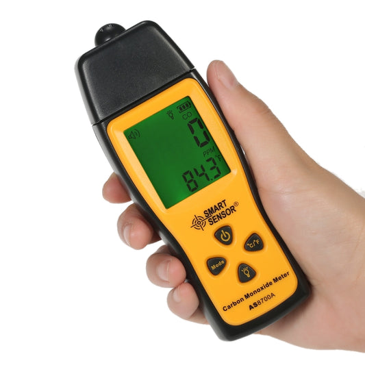 Smart Sensor AS8700A Handheld Carbon Monoxide Meter High Precision Digital CO Leak Detector Analyzer,  Sound  Light Alarm, Range: 0-1000ppm - Gas Monitor by BENETECH | Online Shopping South Africa | PMC Jewellery | Buy Now Pay Later Mobicred