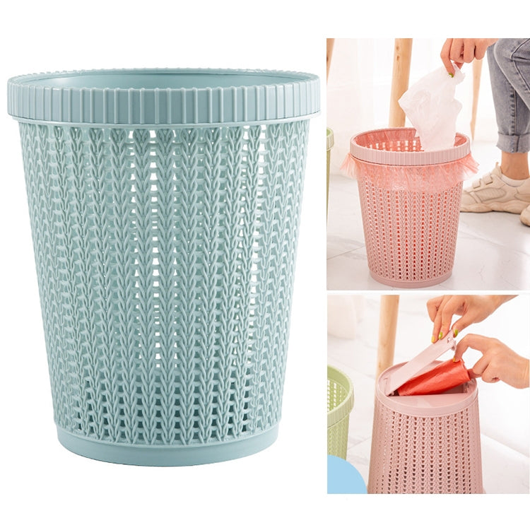 Household Removable Plastic Trash Bin Built-in Trash Bag Box(Blue) - Trash Bin & Bags by PMc TechLife | Online Shopping South Africa | PMc TechLife | Buy Now Pay Later Mobicred