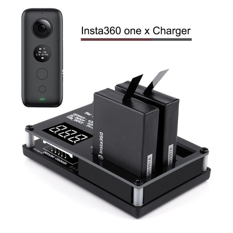 Micro USB Triple Battery Charger for Insta360 ONE X Panoramic Camera(Eu Plug) - Others by PMC Jewellery | Online Shopping South Africa | PMC Jewellery | Buy Now Pay Later Mobicred