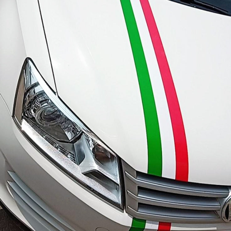 Flag Striped Car Hood Vinyl Sticker Body Decal(italy) - Decorative Sticker by PMC Jewellery | Online Shopping South Africa | PMC Jewellery | Buy Now Pay Later Mobicred