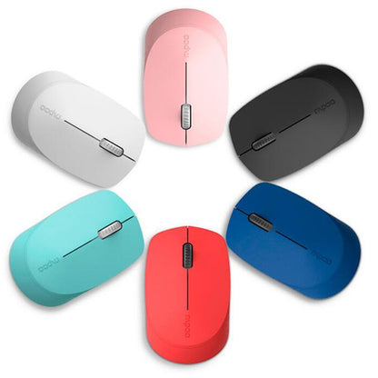 Rapoo M100G 2.4GHz 1300 DPI 3 Buttons Office Mute Home Small Portable Wireless Bluetooth Mouse(Sapphire Blue) - Wireless Mice by Rapoo | Online Shopping South Africa | PMC Jewellery | Buy Now Pay Later Mobicred