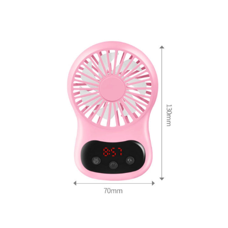 Multifunctional Clock Small Fan Creative Desktop Mini USB Fan(White) - Electric Fans by PMC Jewellery | Online Shopping South Africa | PMC Jewellery | Buy Now Pay Later Mobicred