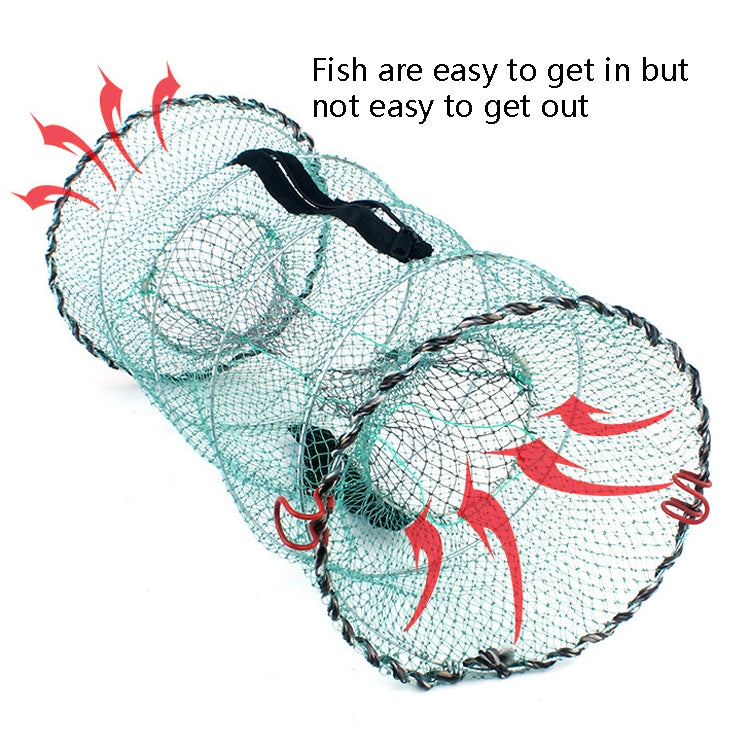 Spring Cage Fishing Net Automatic Folding Shrimp Cage Round Spring Fish Net(Special Mesh Large) - Fishing Net by PMC Jewellery | Online Shopping South Africa | PMC Jewellery