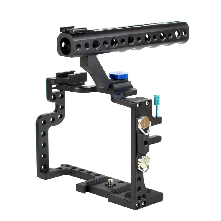 Camera Metal Video Cage Handle Stabilizer for Panasonic LUMIX GH3/GH4(Black) - Camera Cage by PMC Jewellery | Online Shopping South Africa | PMC Jewellery | Buy Now Pay Later Mobicred