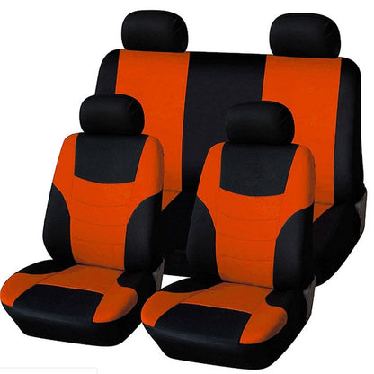 Universal Car Seat Cover Personality Stitching Automotive Chairs Protective Sleeve Cloth Automobile Seats Covers(Orange) - Seat Accessories by PMC Jewellery | Online Shopping South Africa | PMC Jewellery | Buy Now Pay Later Mobicred