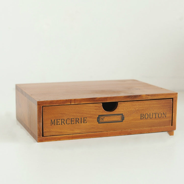 One Pumping  Retro Wooden Drawer Storage Cabinet Desk - Storage Boxes by PMC TechLife | Online Shopping South Africa | PMC TechLife
