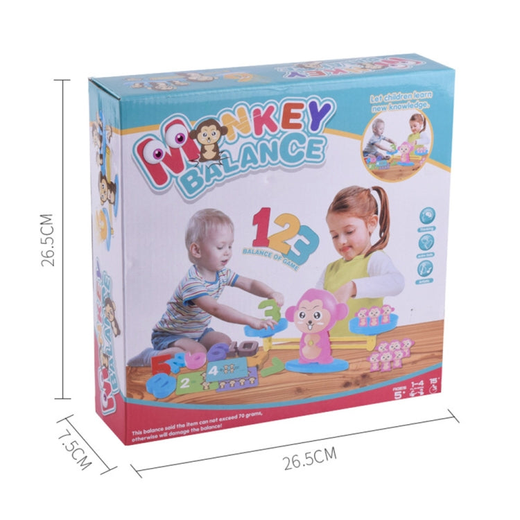 Monkey Balance Scale Toy Child Educational Math Toys(Brown) - Math Toys by PMC Jewellery | Online Shopping South Africa | PMC Jewellery | Buy Now Pay Later Mobicred