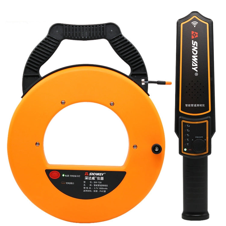 SNDWAY Pipe Scanner Thickness PVC Pipe Blockage Width Measuring Instrument, Specification:SW720 Standard (20 meters) - free shipping - PMC Jewellery - Order now!