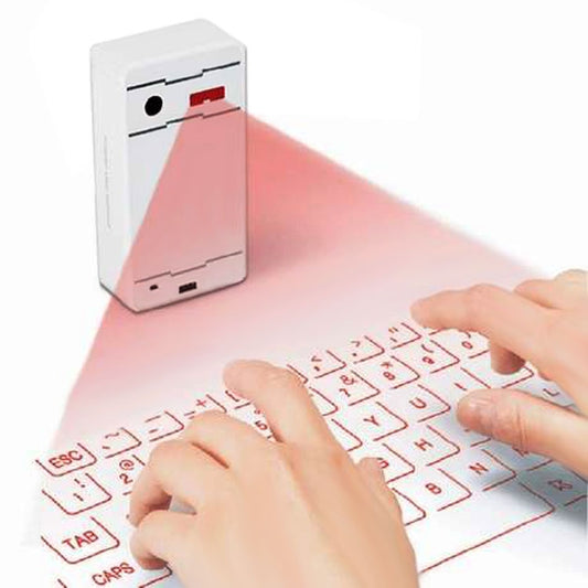 JHP-Best Portable Virtual Lasers Keyboard Mouse Wireless Bluetooth Lasers Projection Speaker(White) - Laser Keyboard by PMC Jewellery | Online Shopping South Africa | PMC Jewellery | Buy Now Pay Later Mobicred