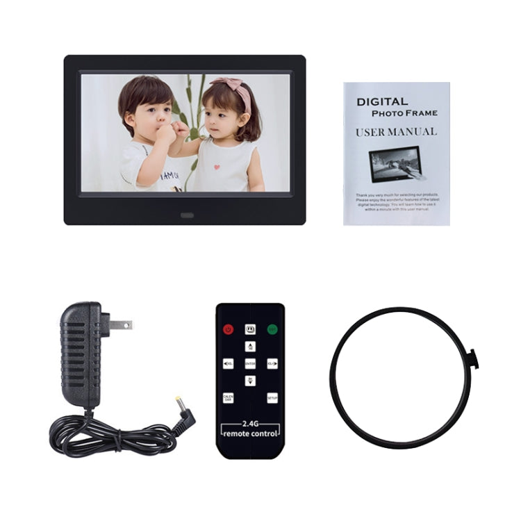 DPF-706-2.4G 7 inch Digital Photo Frame LED Wall Mounted Advertising Machine, Plug:AU Plug(White) - 1.5-7.0 inch by PMC TechLife | Online Shopping South Africa | PMC TechLife | Buy Now Pay Later Mobicred
