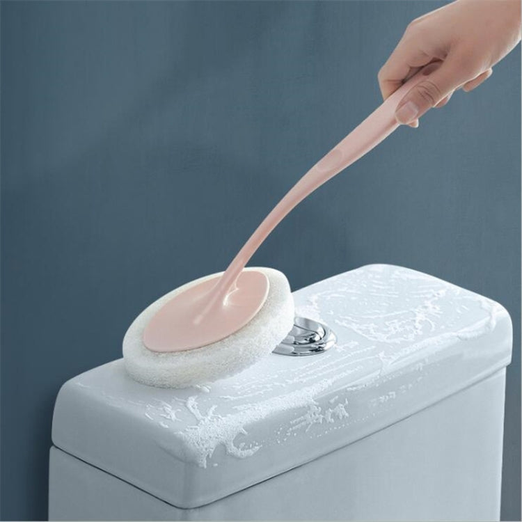 Bathroom Long Handle Cleaning Sponge Brush Floor Tile Decontamination Scouring Pad(White) - Cleaning Tools by PMc TechLife | Online Shopping South Africa | PMc TechLife | Buy Now Pay Later Mobicred