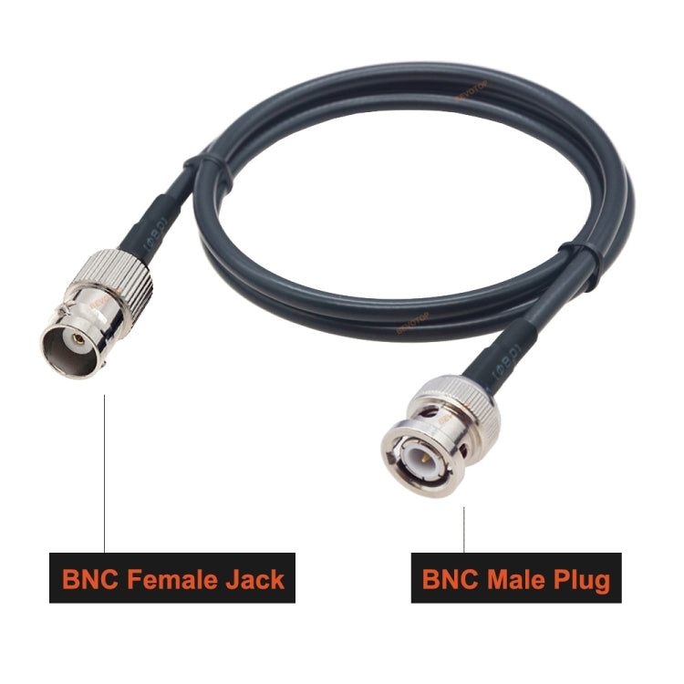 BNC Female To BNC Male RG58 Coaxial Adapter Cable, Cable Length:1m - Connectors by PMC Jewellery | Online Shopping South Africa | PMC Jewellery
