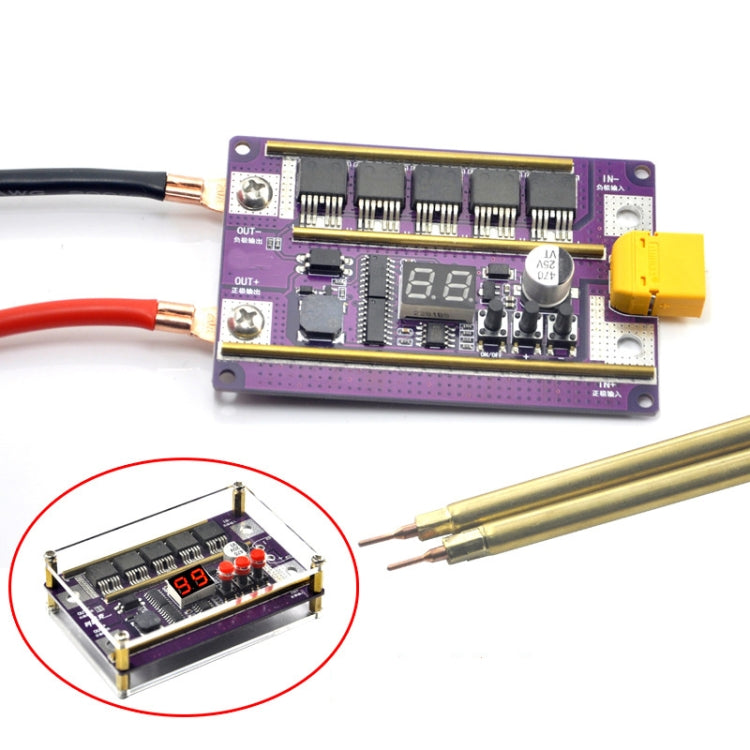 Model Airplane Battery Version 12V Digital Display DIY Battery Spot Welding Machine Pen Control, Style:10 Square Pen With Case - Others by PMC TechLife | Online Shopping South Africa | PMC TechLife | Buy Now Pay Later Mobicred