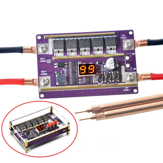 Lead-Acid Battery Version 12V Digital Display DIY Battery Spot Welding Machine Pen Control, Style:6 Square Pen With Case - Others by PMC Jewellery | Online Shopping South Africa | PMC Jewellery | Buy Now Pay Later Mobicred